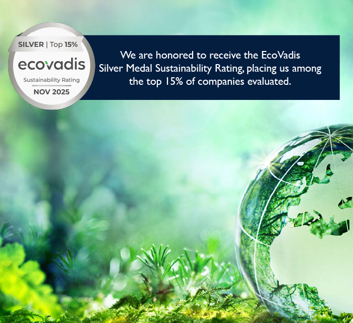 Ecovadis Gold Medal Sustainability Rating,